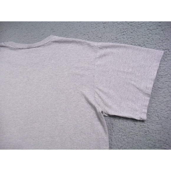 Vintage St. Croix Shirt Mens Size Large Gray Striped Crew Dive Experience USA - Picture 8 of 11